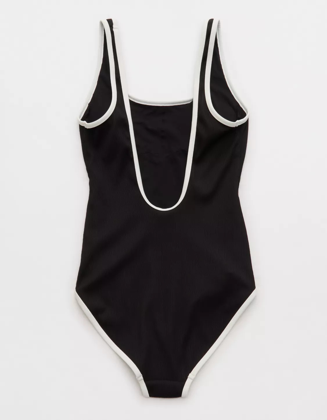 Aerie Scoop Full Coverage Ribbed One Piece Swimsuit | Aerie