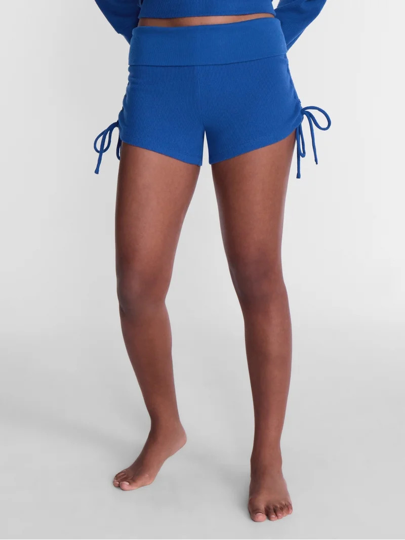 No Boundaries Waffle Knit Sleep Shorts, 2.5'' Inseam, Women\u2019s and Women's Plus XS-2X | Walmart (US)