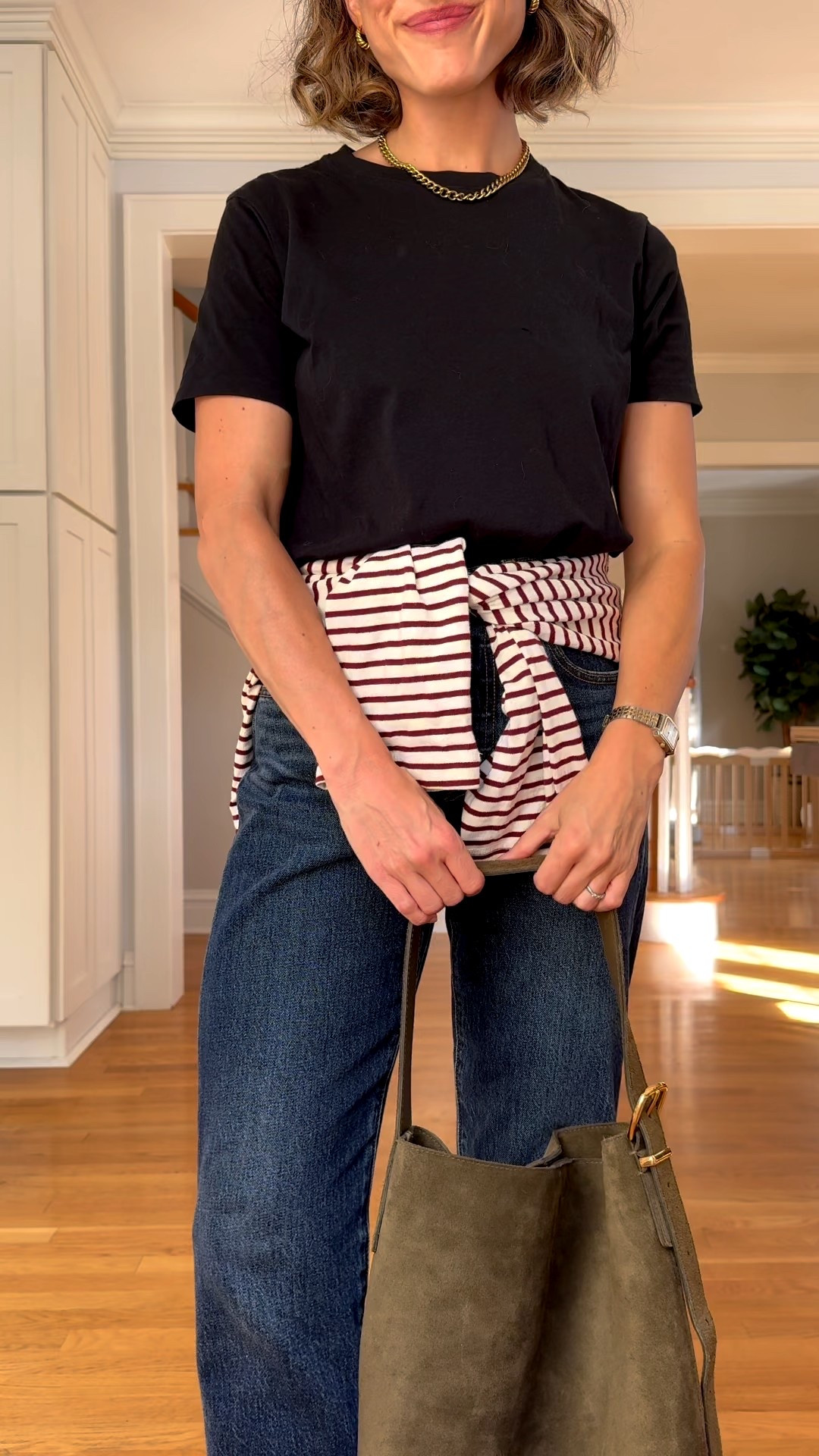 Fall Capsule Day Two

Sèzane tee, S, I sized up one. Alex Mill striped shirt, XS, TTS. Levi’s denim, 25, I took my larger size, this cropped pair is best for petites, linking the original as well. Frẽda Salvador flats, STITCHANDSALT10 for 10% off, linking a more affordable pair, too. Madewell bag. Quince sunglasses. Parker Necklace and Croissant Hoops from Sela designs, ASHLEYROHR10 for 10% off  

#LTKOver40 #LTKPetite #LTKFindsUnder100