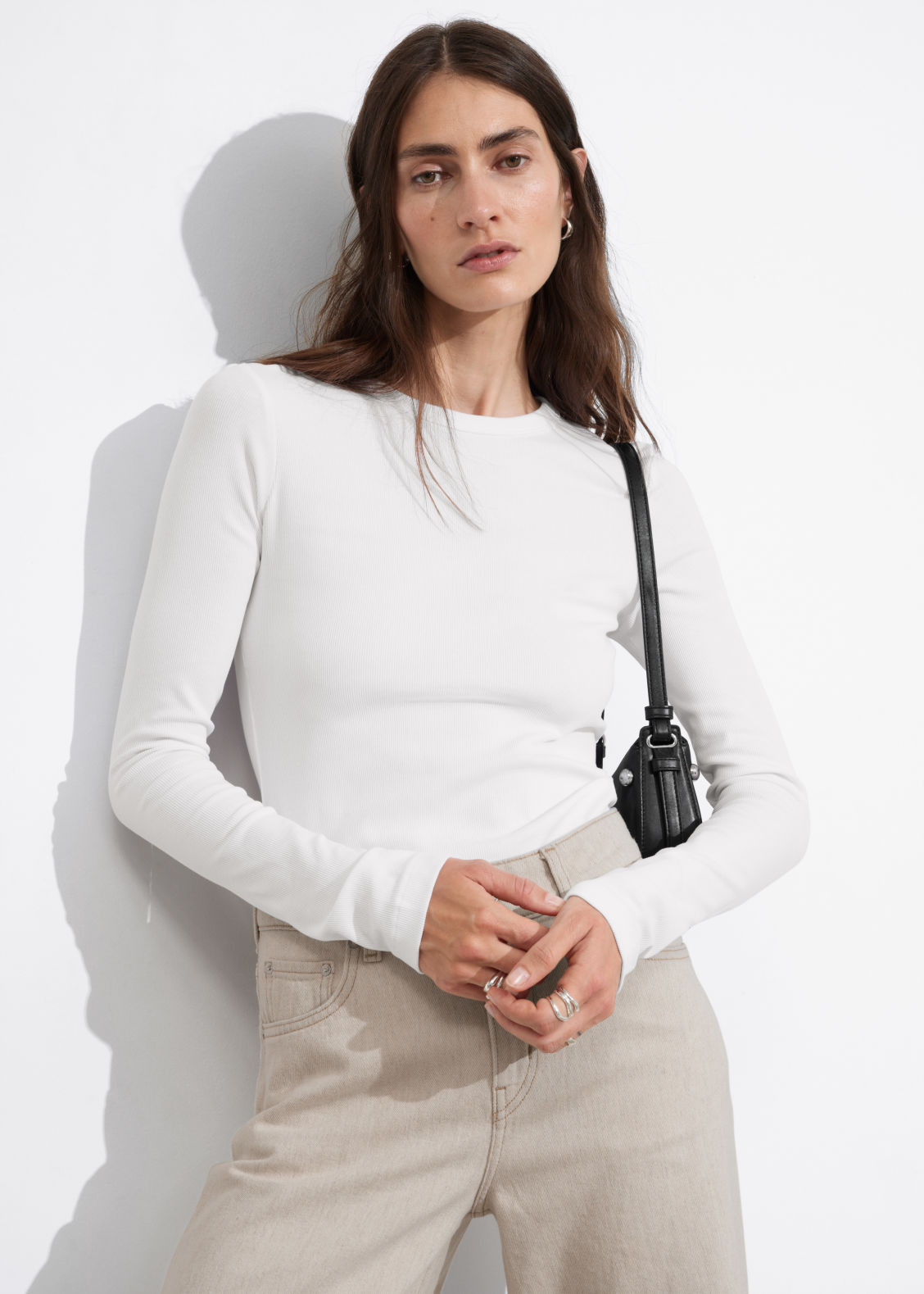 Ribbed Top - White | & Other Stories US