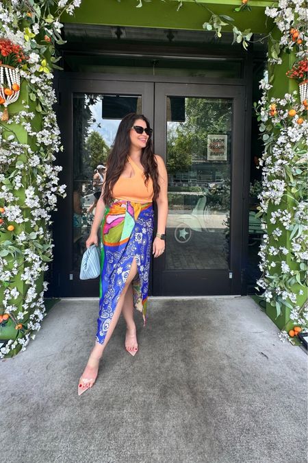 Brunch vibes and sunny skies ☀️ 💫 

Here is a Brunch outfit inspiration! 👡 👗 

Bodysuit: @reoria_official 
Shoes and earrings: @amazon 
Skirt: @shein_us 
Necklace: @pavoijewelry 

#brunchoutfit #brunchoutfits #summerfashion #colorfulfashion #vacationoutfit 

Brunch Outfit | Vacation Outfit |  Summer Outfit | Colorful Fashion | Spring Outfit 

#LTKFind #LTKunder50

#LTKstyletip #LTKfindsunder50 #LTKmidsize