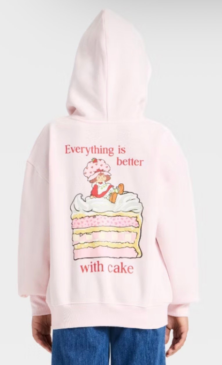 Everything IS better with cake. Girls Strawberry Shortcake Hoodie. 

#LTKKids #LTKmomlife #LTKValentine