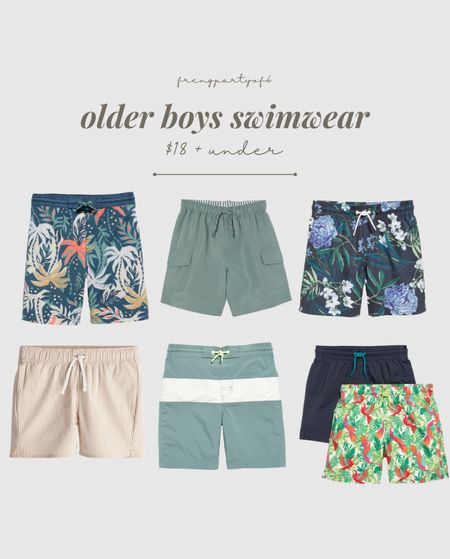 Here’s a round up of older boys swimwear. All $18 and under.

#LTKSaleAlert #LTKSwim #LTKKids