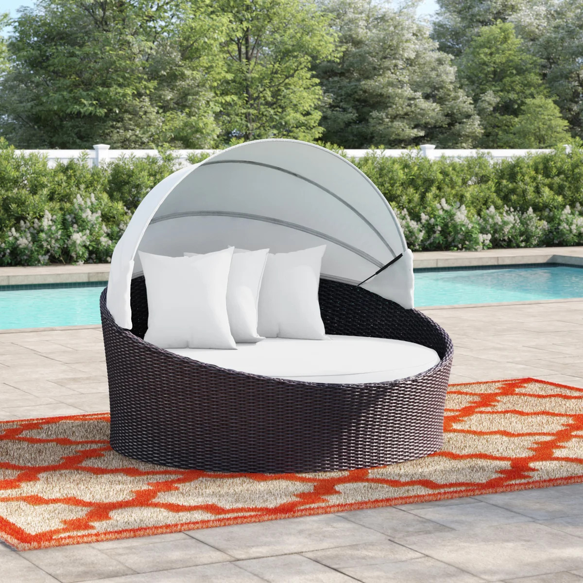 Modway Siesta Canopy Outdoor Patio Daybed | Wayfair North America