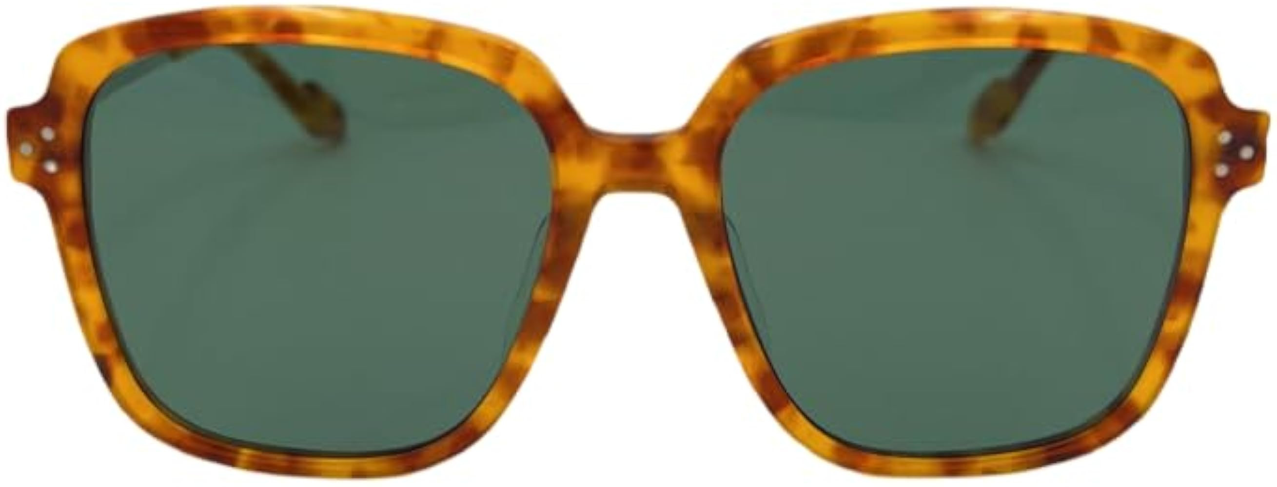 oversized vintage glasses for women，retro sunglasses for men，tortoise green sunglasses, Oak D... | Amazon (US)