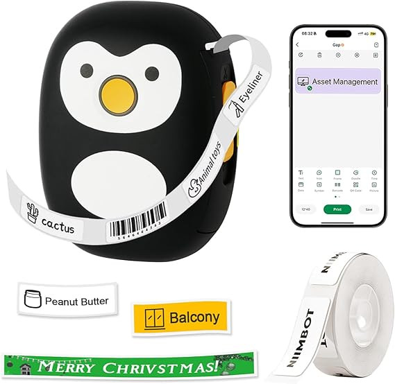 Mini Label Maker Bluetooth Machine: Wireless Small Label Makers with Tape - Portable Thermal Labe... | Amazon (US)
