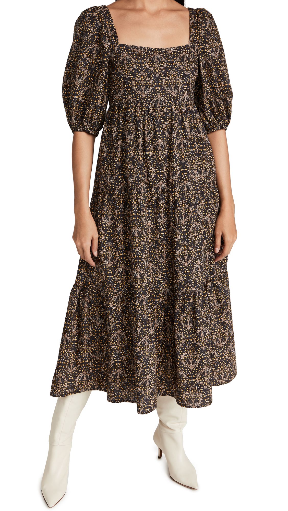 Yasamin Tiered Midi Dress | Shopbop