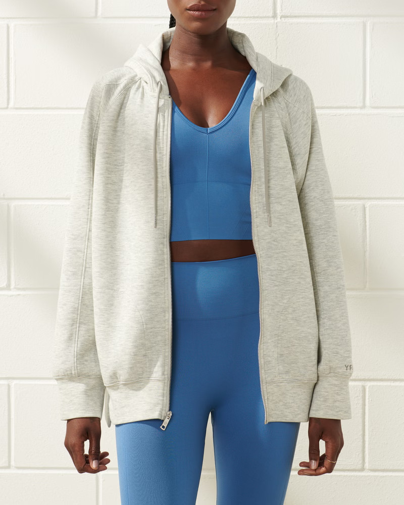 YPB neoKNIT Legging-Friendly Full-Zip Hoodie | Abercrombie & Fitch (US)
