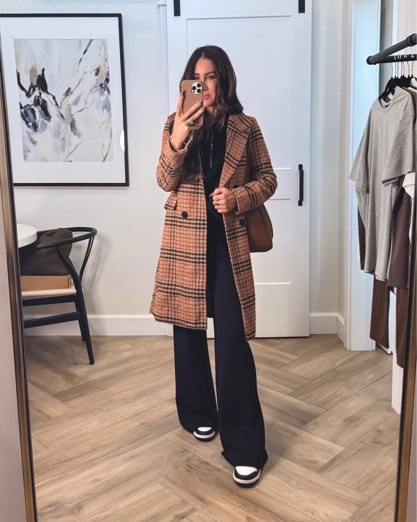 Sz xs in plaid coat
Sz medium in top and small in bottoms comfy for day or night …yet chic travel outfit idea 

#LTKStyleTip 


#LTKOver40 #LTKSeasonal #LTKootd