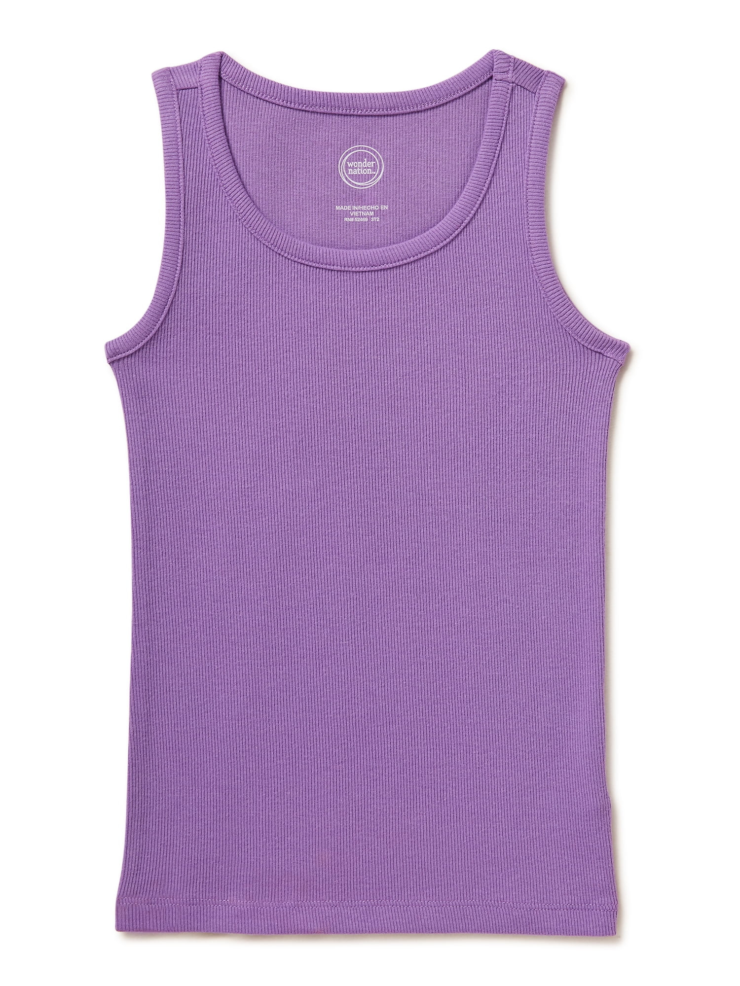 Wonder Nation Girls Kid Tough Tank Top, Sizes 4-18 & Plus | Walmart (US)