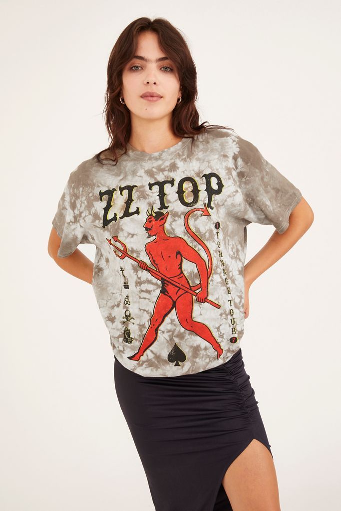ZZ Top Tonnage Tour Overdyed Tee | Urban Outfitters (US and RoW)