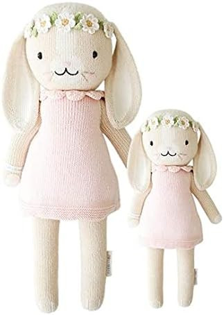 cuddle + kind Hannah The Bunny Blush Regular 20" Hand-Knit Doll – 1 Doll = 10 Meals, Fair Trade... | Amazon (US)