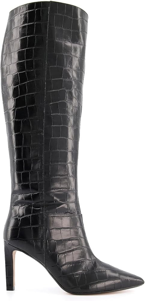 Dune Ladies Women's Spice Pointed Stiletto Knee High Heeled Boots Size UK 5 Black Stiletto Heel K... | Amazon (UK)