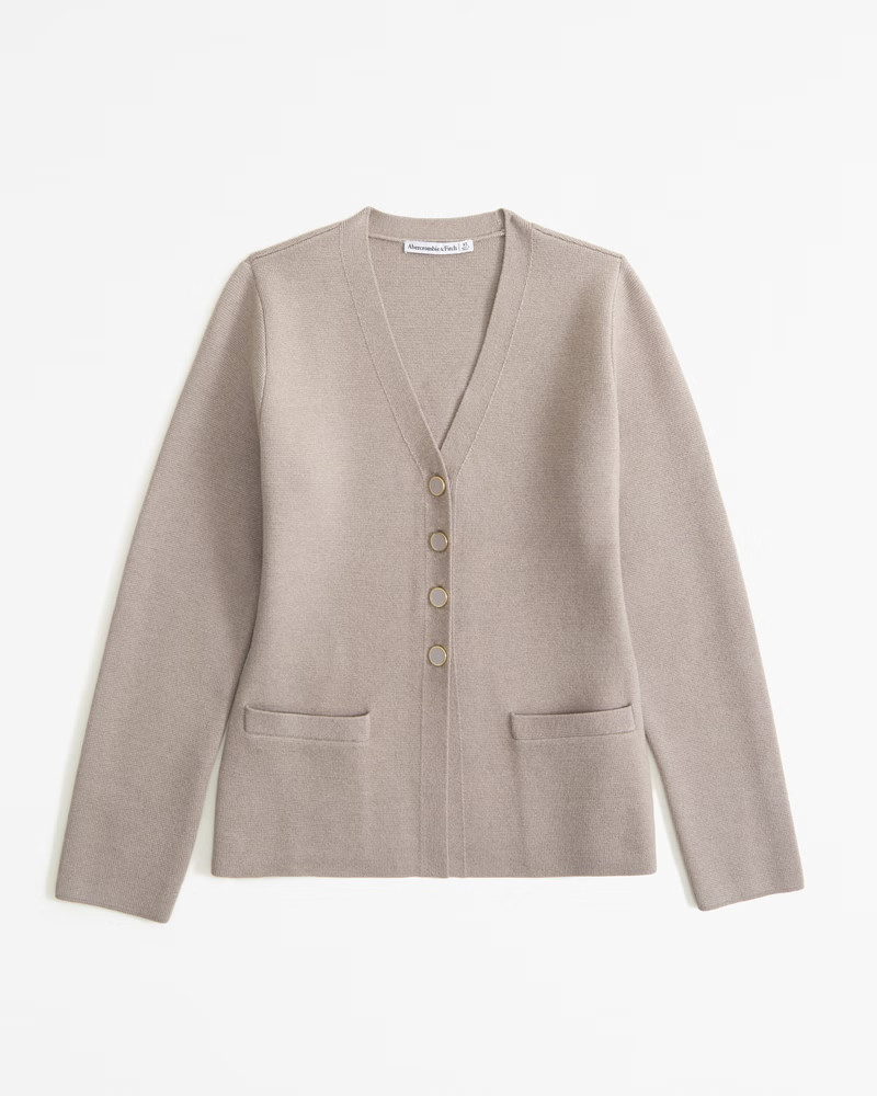 LuxeLoft Long-Length Cardigan | Abercrombie & Fitch (UK)
