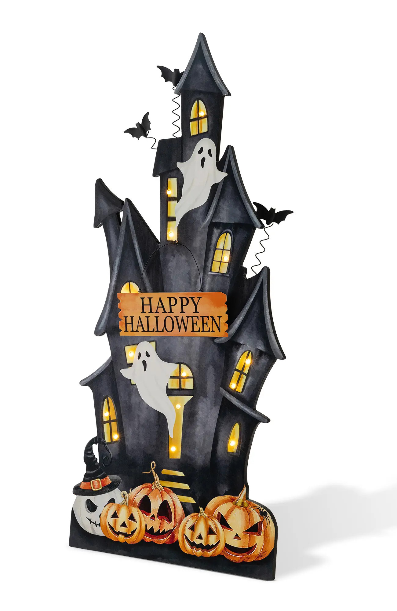 Glitzhom 30"H Halloween Lighted Wooden Haunted House Porch Decor | Nordstrom | Nordstrom