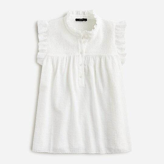 Garden top in soft gauze | J. Crew US