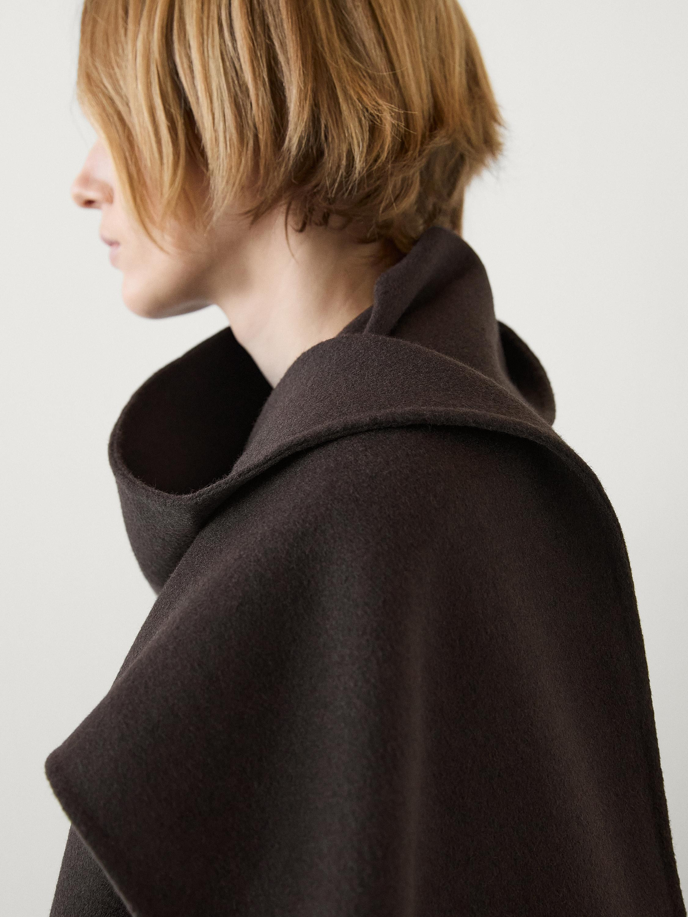 Mantel Schal Wollmischgewebe | Massimo Dutti DE