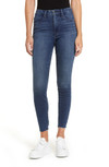 Click for more info about Good Legs High Waist Raw Hem Skinny Jeans