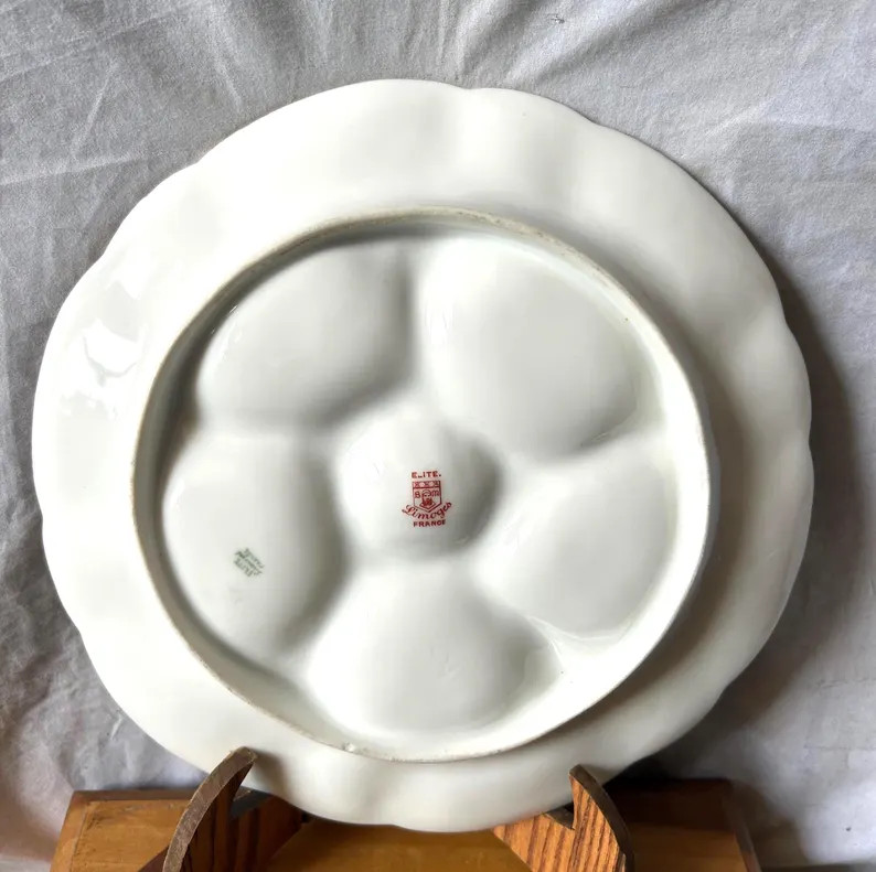 Antique Elite Limoges France Oyster Plate SM, Late 19th Century | Etsy (US)