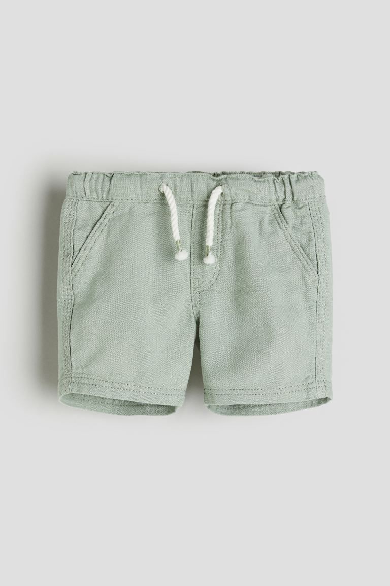 Cotton Shorts - Light dusty green - Kids | H&M US | H&M (US + CA)