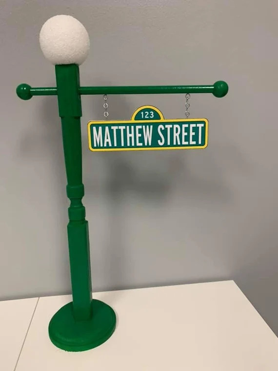 Street Sign Lamp Post 21 Inch Centerpiece - Etsy | Etsy (US)