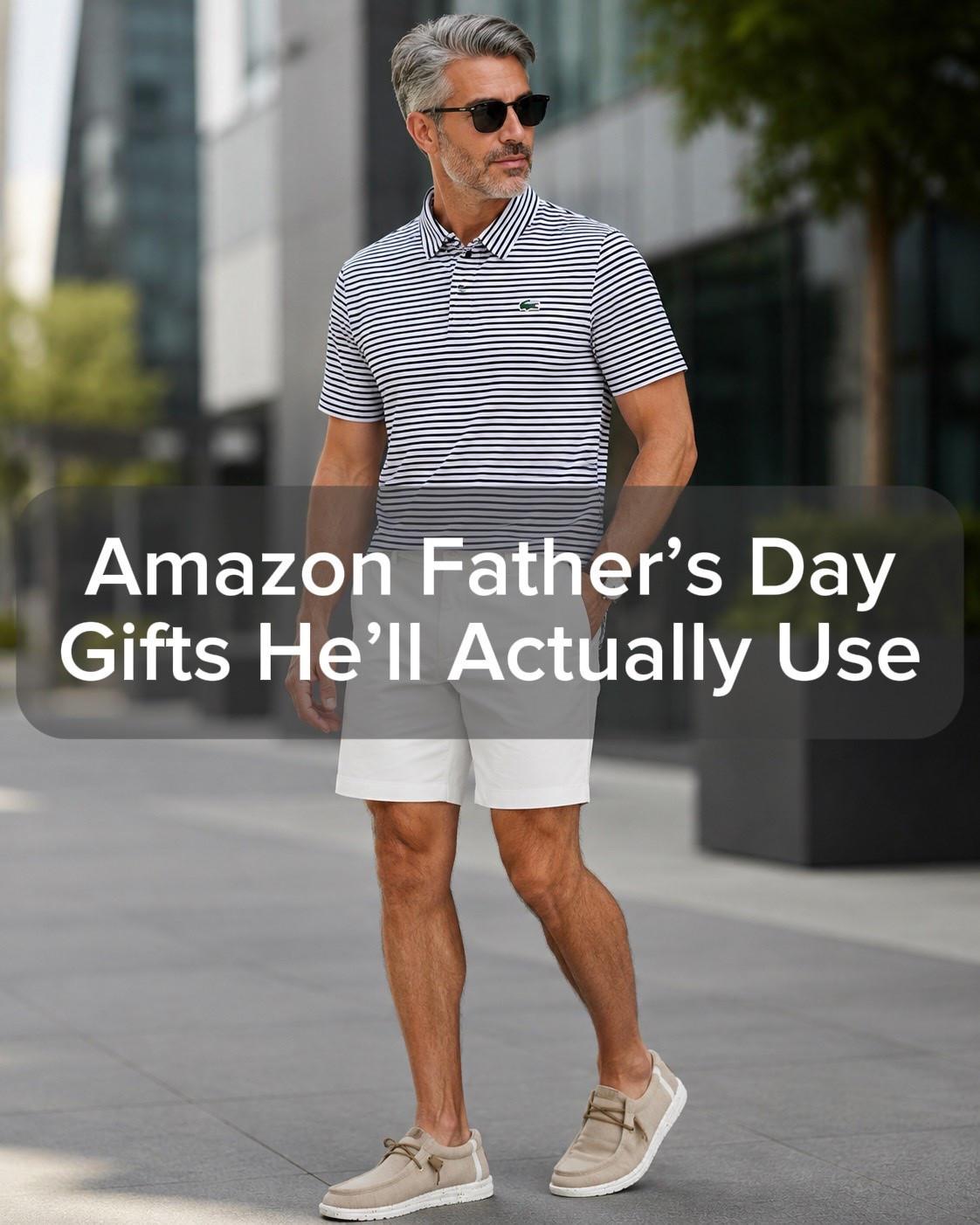 🎁Amazon Father’s Day Gift Guide

Taking the absolute stress out of Father's Day shopping this year! 🕊️ If you are on the hunt for practical, high-quality gifts for men that the dad, husband, or father-in-law in your life will actually wear and use every single day, this curated Amazon Gift Guide is for you.I put together the ultimate effortless men's summer casual outfit style breakdown entirely from Amazon! Swipe through the slides to check out my favorite wardrobe upgrades. This classic navy and white striped Lacoste polo shirt paired with crisp white casual shorts and ultra-comfortable beige slip-on loafers creates a premium, high-end look on an affordable budget. It is the perfect ensemble for casual weekend wear, summer date nights, or upcoming vacation packing lists!🎁

#LTKMens #LTKselfcare #LTKSaleAlert