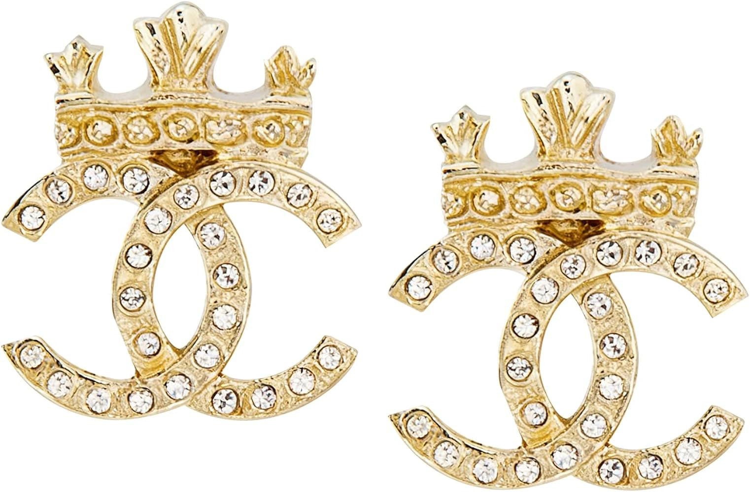 Elegant Gold Earring Design with Embedded Crystal Accents – Stylish Women's Jewelry, Unique Fas... | Amazon (US)