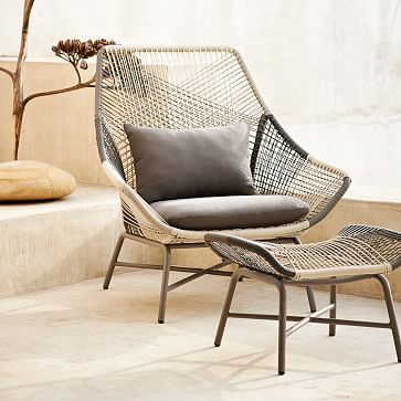 Huron Outdoor Lounge Chair & Cushion | West Elm (US)