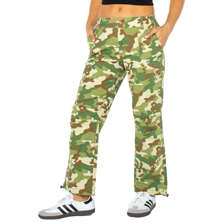 Celebrity Pink Juniors and Juniors Plus Mid Rise Parachute Pant with Toggle Ankle Sizes XXS-3X | Walmart (US)