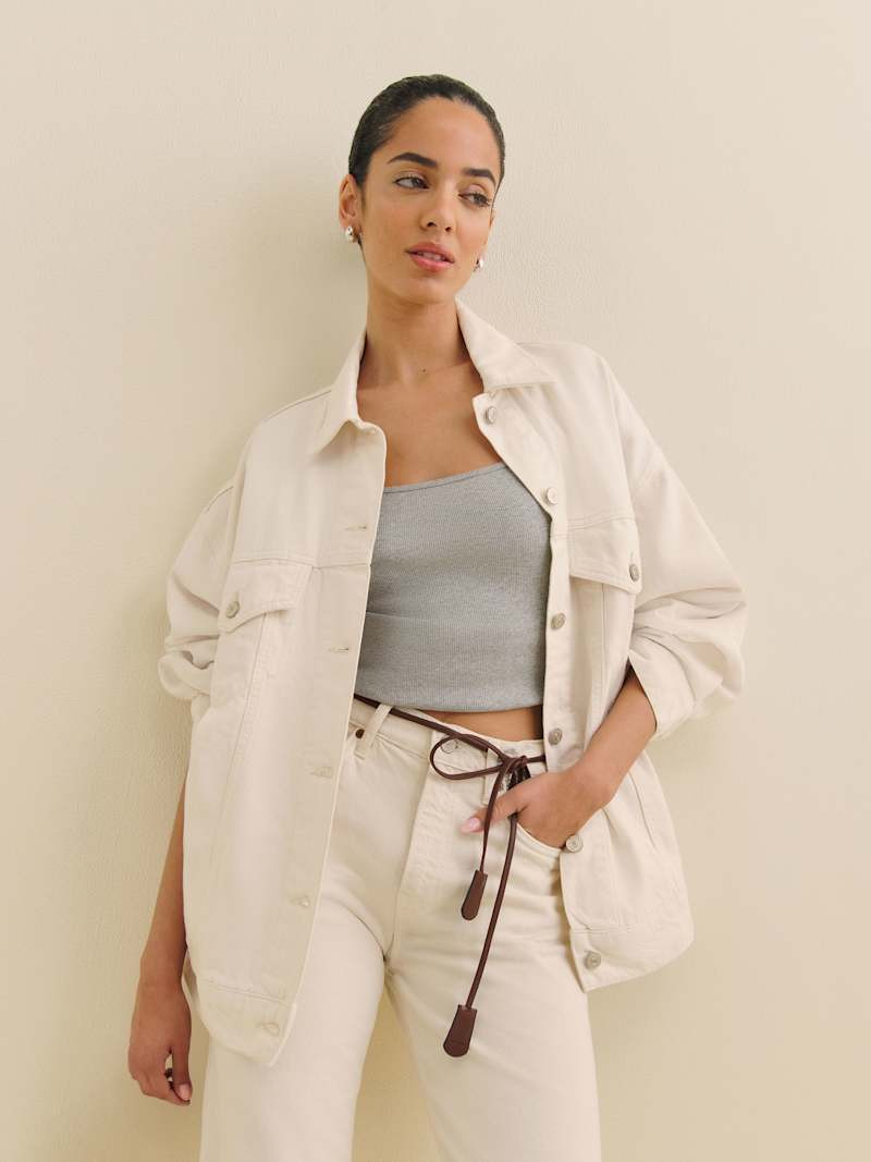 Brooks Oversized Denim Jacket | Reformation (Global)