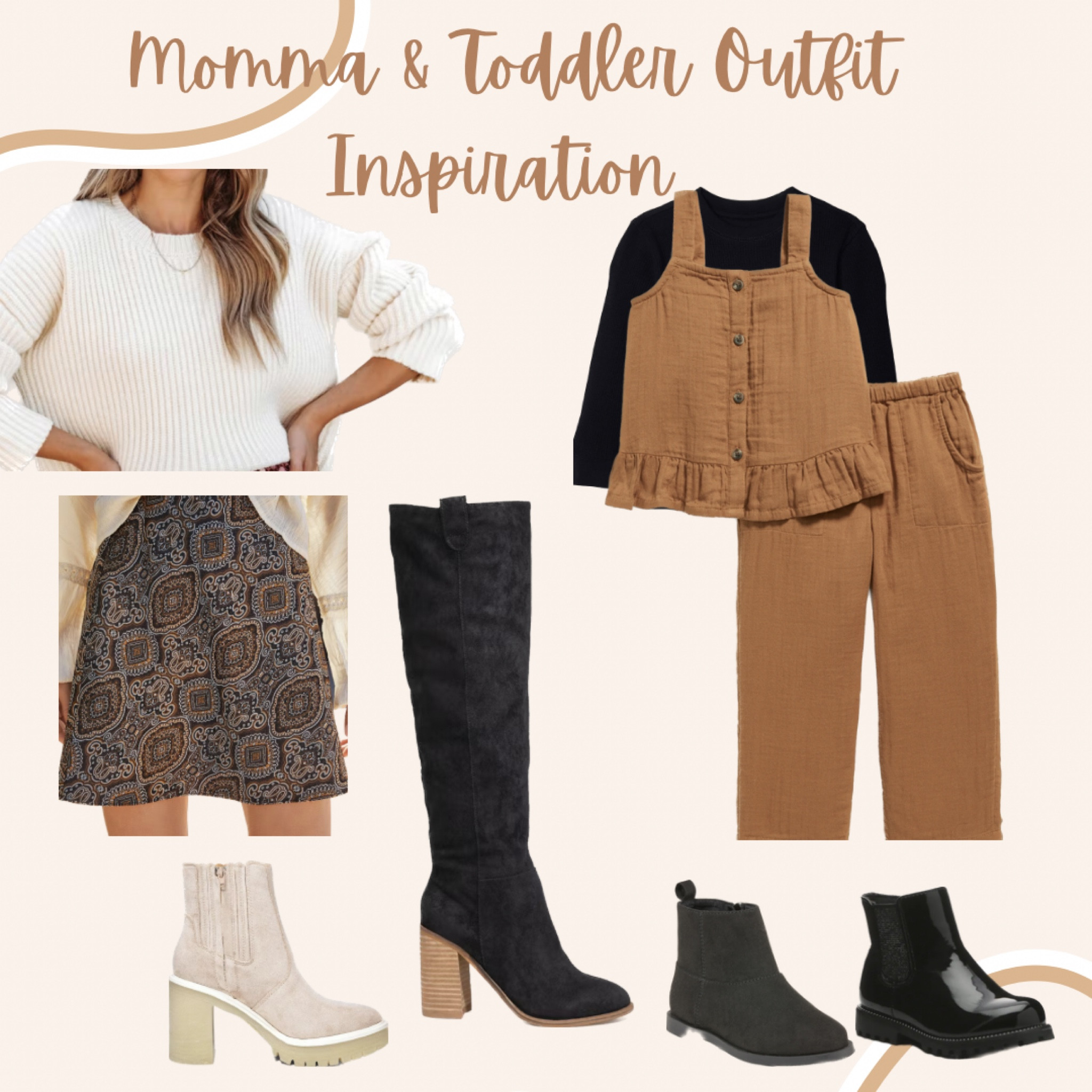 Mommy and toddler outfit inspiration idea! I love giving options to match with your little! 

Mommy and me matching | photoshoot idea | outfit inspiration | toddler girl | boots | baby boots 

#LTKstyletip #LTKkids #LTKFind