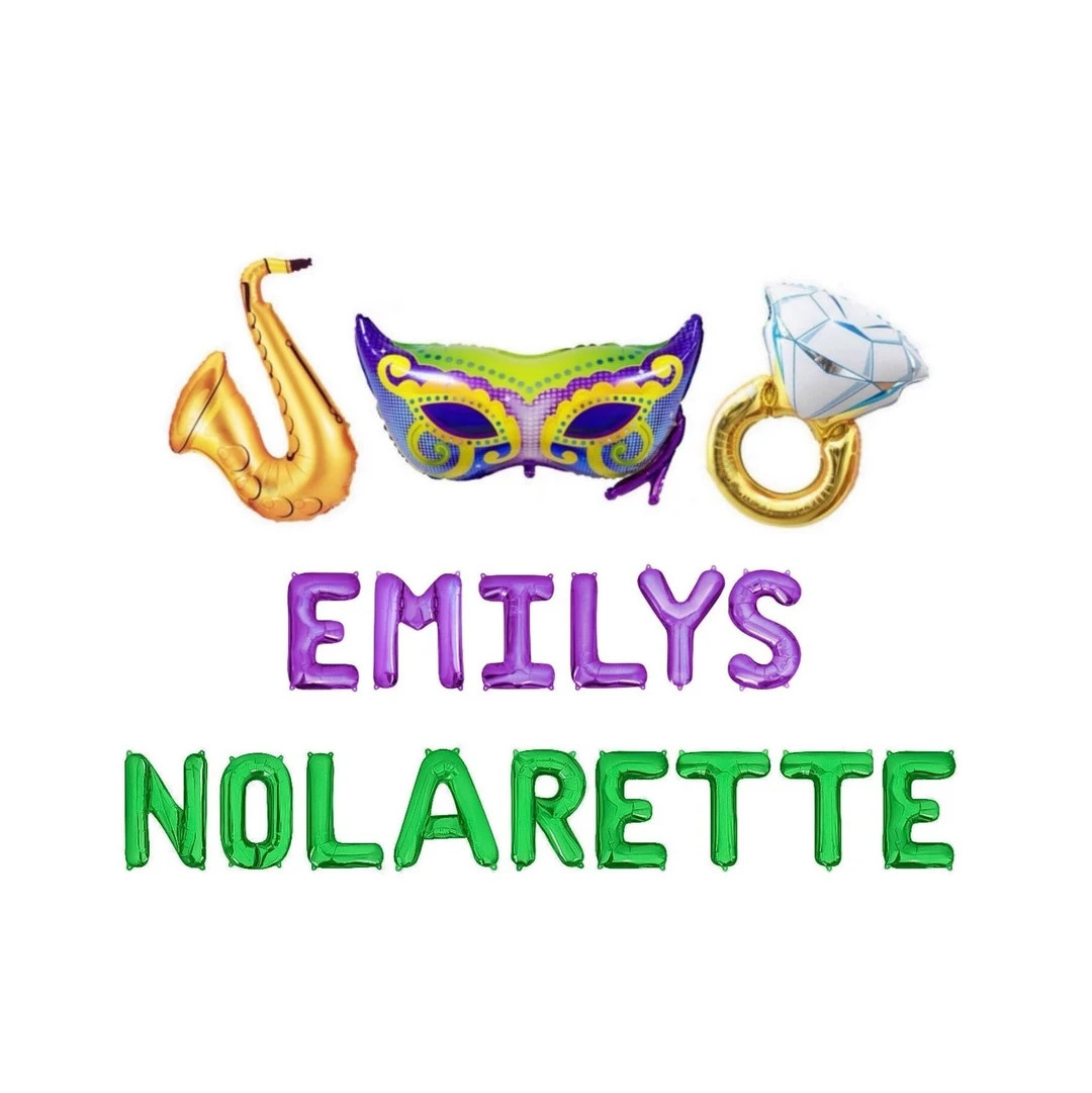 NOLA Bachelorette Balloon Banner NOLA Bachelorette Decorations New Orleans Bach NOLA Bachlorette ... | Etsy (US)