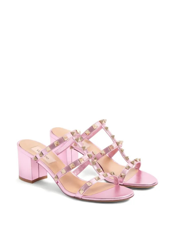Valentino Garavani Rockstud Sandals | Pink | FARFETCH CA | Farfetch Global