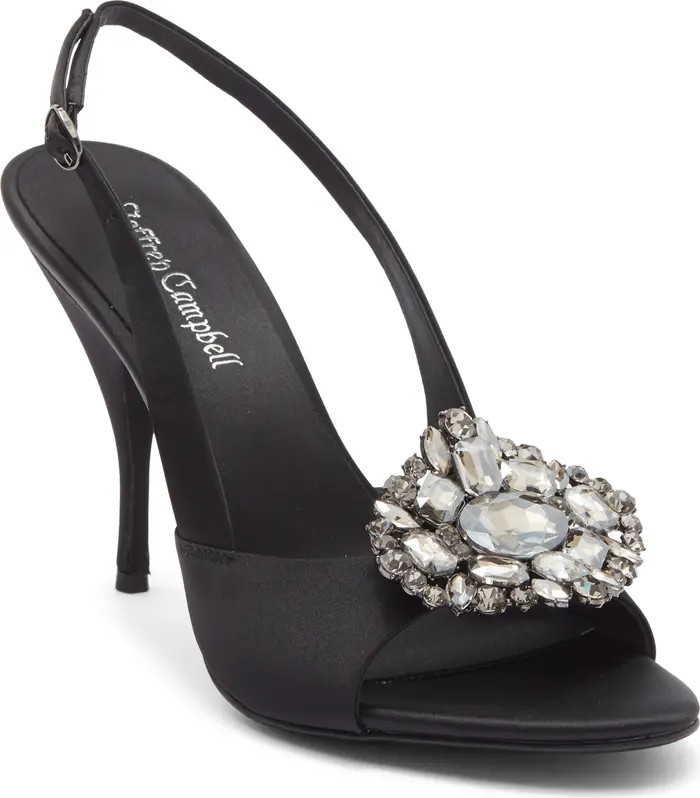Triomphe Crystal Embellished Slingback Sandal (Women) | Nordstrom