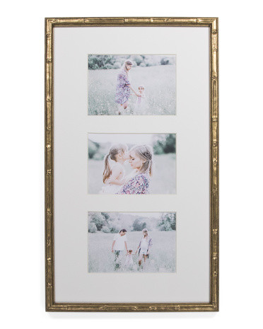 12x21 Matted To 5x7 Bamboo Edge Wall Collage Frame | TJ Maxx