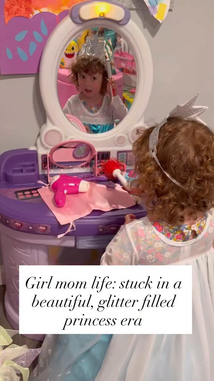 Girl mom life means living in a permanent princess party mode 👑✨

@littleadventuresdressups princess transformations by 10am, tea parties by noon, and pretend makeup sessions somewhere in between 💄🍰

This is the magic of raising little girls 💕

Is your house also in full princess mode right now? 😂👇

Share this with a girl mom in her princess era 👑 & follow for more twin girl mom life 🩷 

#girlmom #girlmomlife #motherhood #raisinggirls #pretendplay

girl mom life, toddler pretend play, princess dress up, kids tea party, imaginative play toddlers, mom content creator, twin mom, raising girls, motherhood, pretend play, dress up, princess era

#LTKmomlife #LTKKids