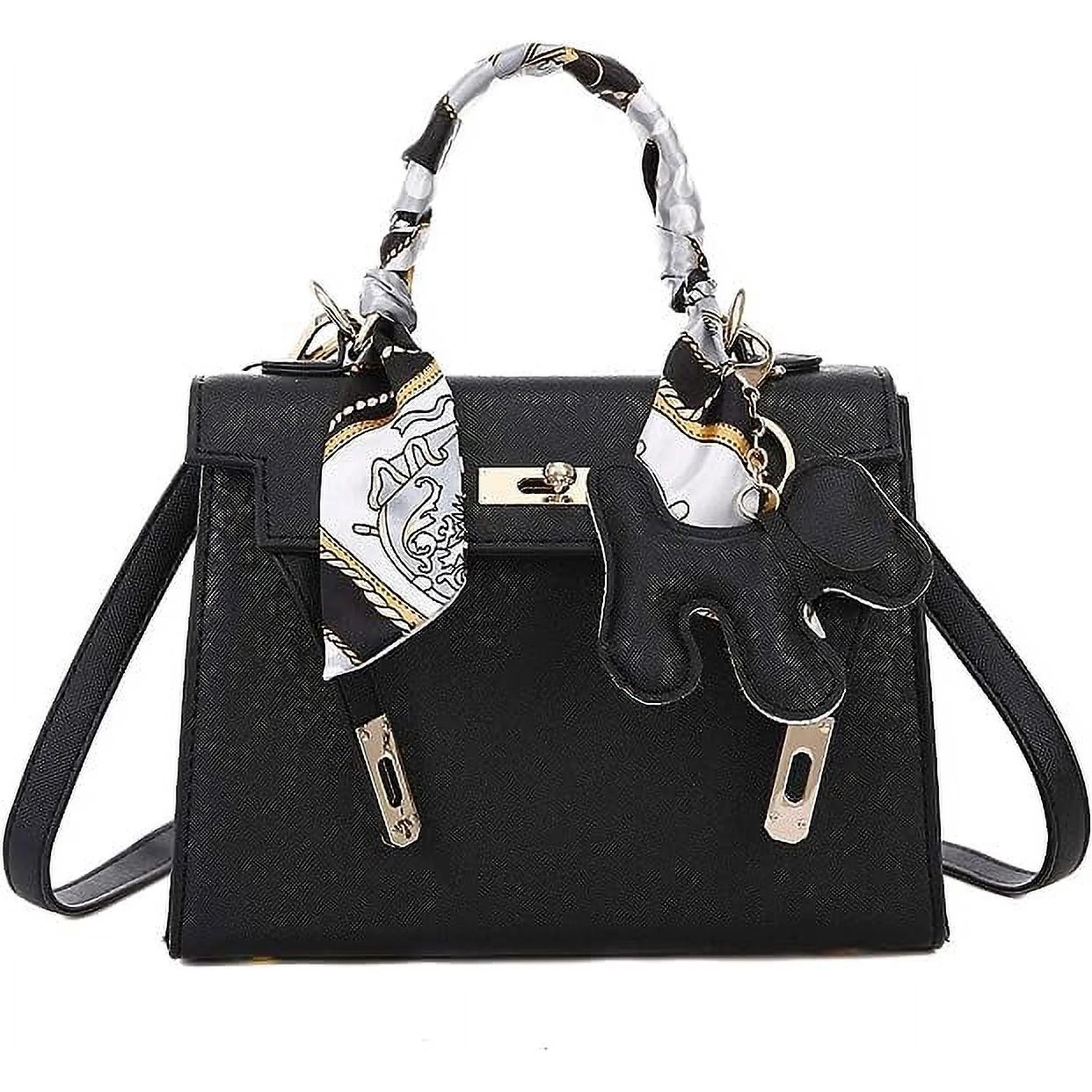 Women PU Fashion Designer Ribbon Handbags Crossbody Bags Top Handle Satchel Tote Bag Luxury Bag | Walmart (CA)