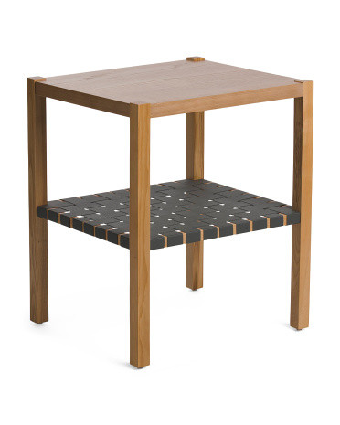 Table With Seagrass Shelf | TJ Maxx