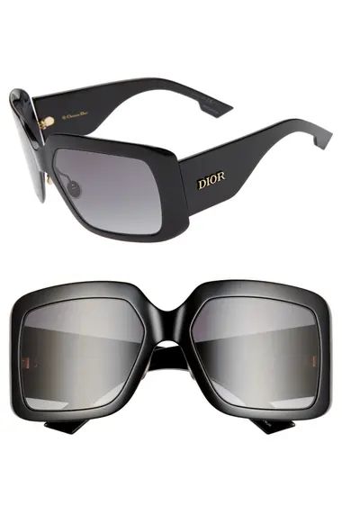 Dior So Light 61mm Flat Front Square Sunglasses | Nordstrom | Nordstrom