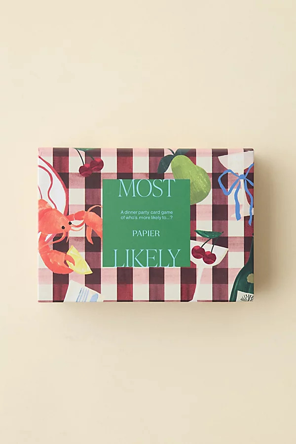 Papier Dinner Party Most Likely To Card Game in Red at Urban Outfitters | Urban Outfitters (US and RoW)