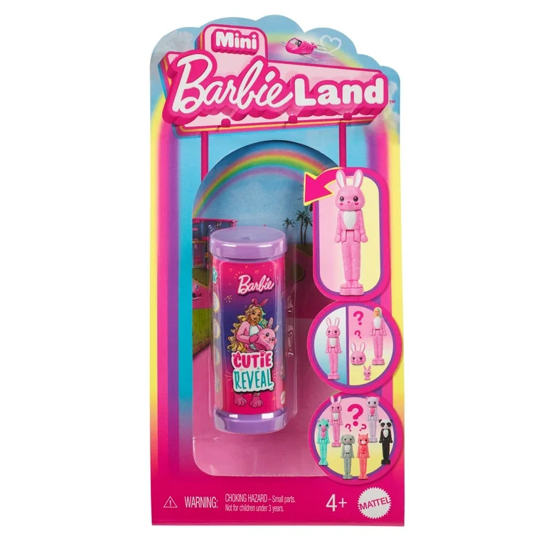 Barbie Mini BarbieLand Cutie Reveal Doll & Pet, 1.5-inch Color Dream Series (Styles May Vary) | Walmart (US)