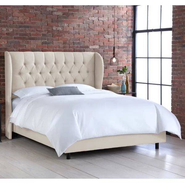 Ahumada Tufted Upholstered Low Profile Standard Bed | Wayfair North America