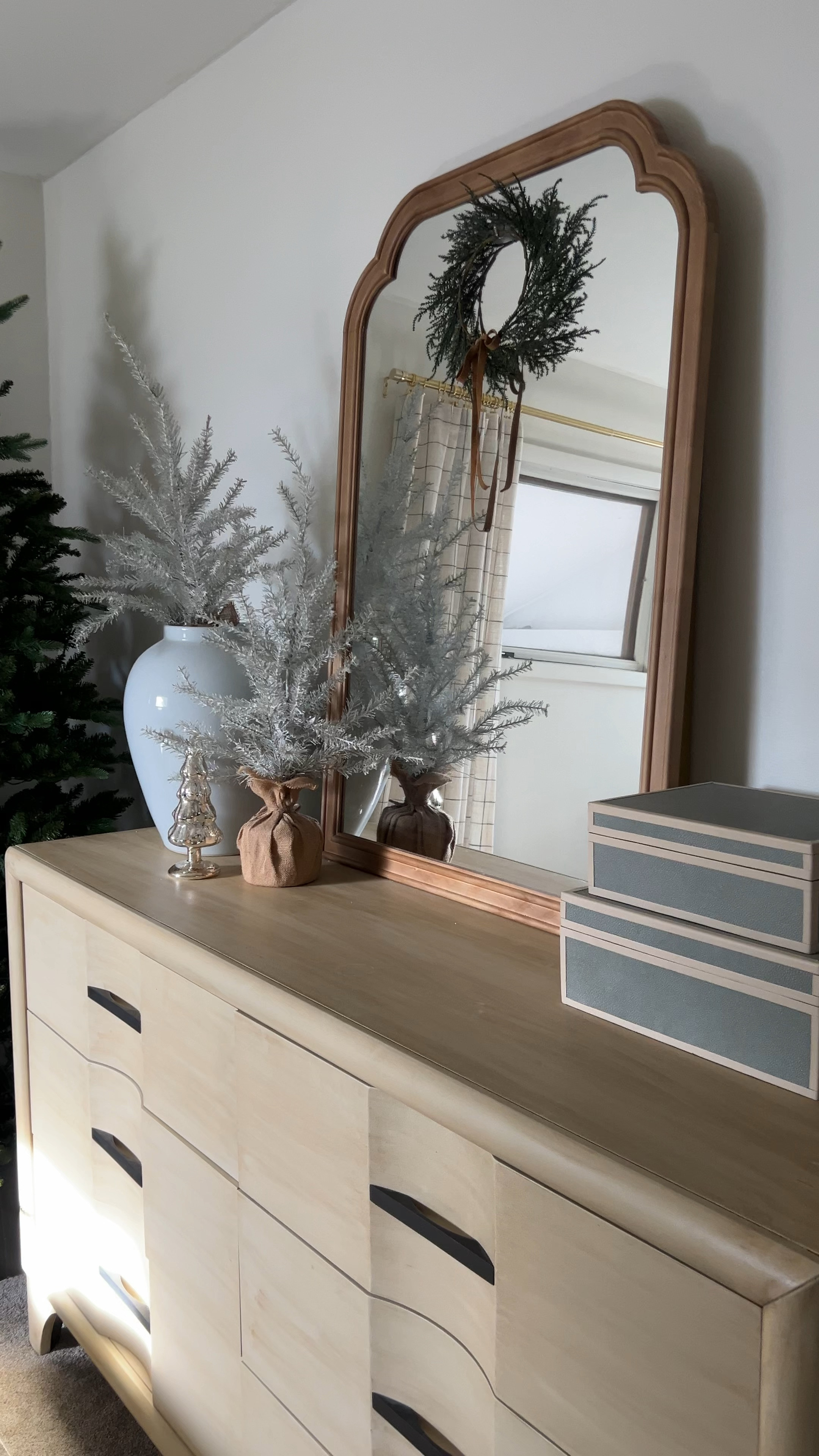 Bedroom dresser for Christmas 

Follow me @crystalhanson.home on Instagram for more home decor inspo, styling tips and sale finds 🫶

Sharing all my favorites in home decor, home finds, Christmas decor, holiday decor, affordable home decor, modern, organic, target, target home, magnolia, hearth and hand, studio McGee, McGee and co, pottery barn, amazon home, amazon finds, sale finds, kids bedroom, primary bedroom, living room, coffee table decor, entryway, console table styling, dining room, vases, stems, faux trees, faux stems, holiday decor, seasonal finds, throw pillows, sale alert, sale finds, cozy home decor, rugs, candles, and so much more.


#LTKSeasonal #LTKhome #LTKHoliday