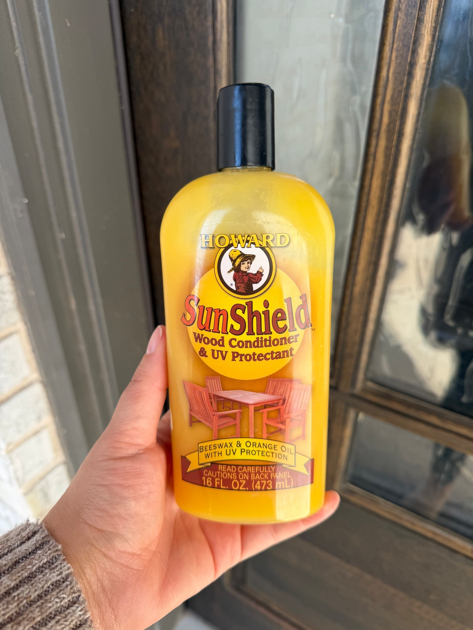 Protecting our front wood door from sun exposure.
This UV door shield helps prevent fading. I love this especially with the Texas Sun. 

#homediy #frontdoor #amazon 

#LTKHome