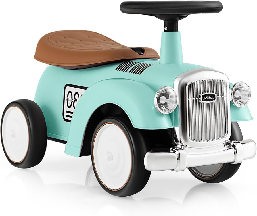 OLAKIDS Ride On Push Car, Toddler Foot-to-Floor Sliding Toy with Steering Wheel, Horn, Under Seat... | Amazon (US)