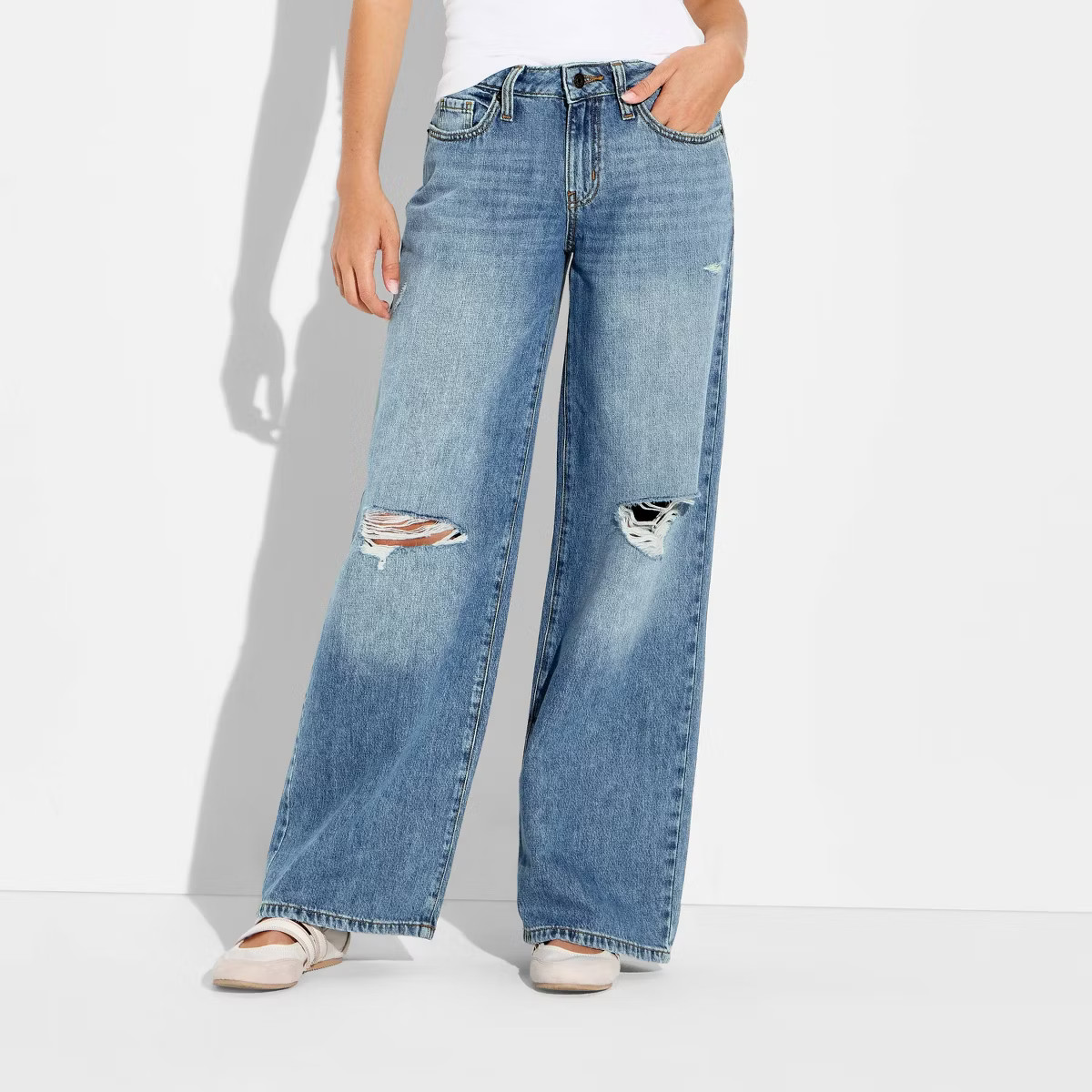 Women's Low-Rise Baggy Jeans - Wild Fable™ | Target