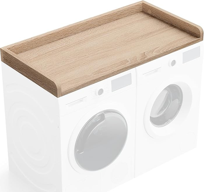 Washer Dryer Countertop 27.5" W x 54" L Laundry countertop for Storage and Organization with Edge... | Amazon (US)