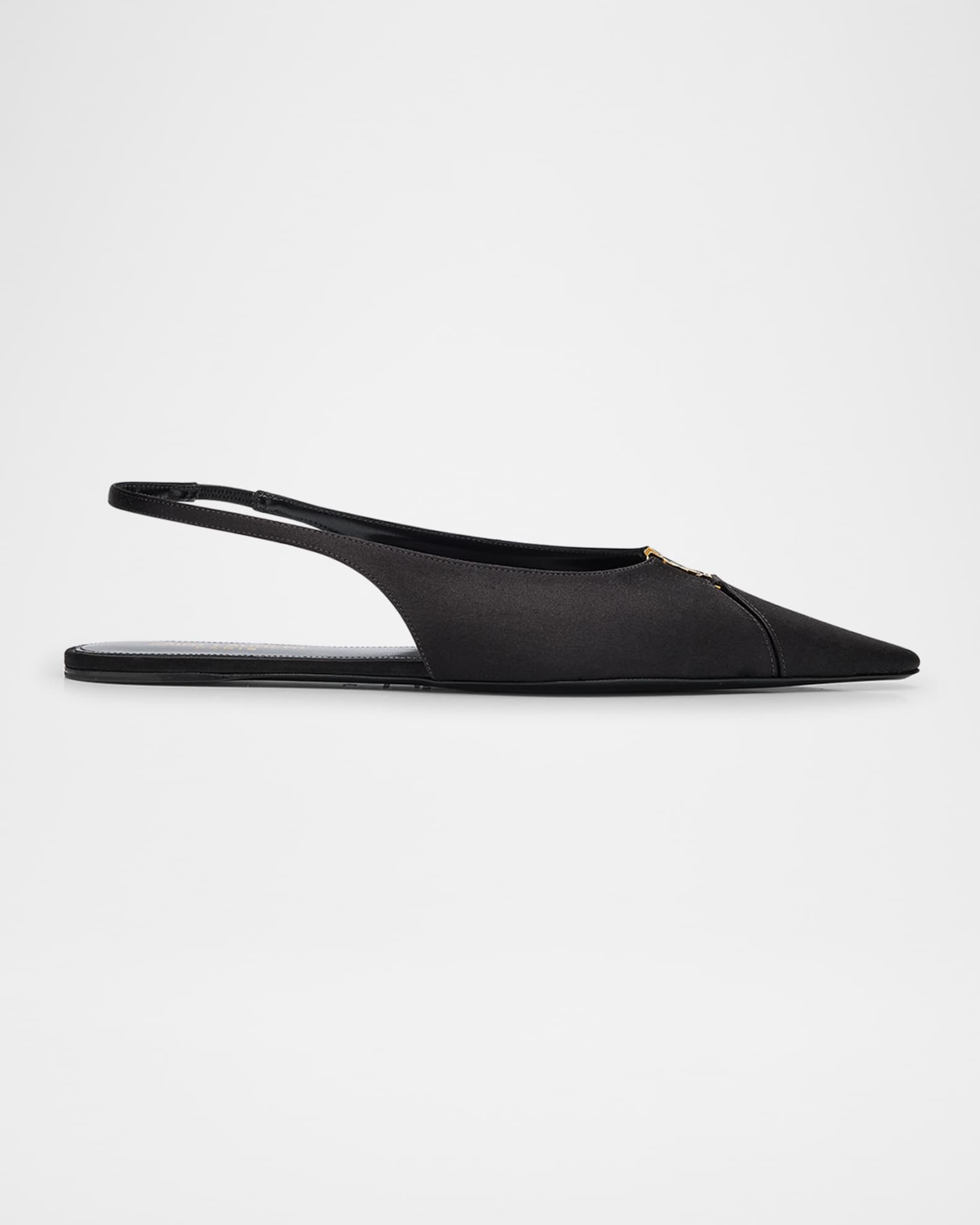 Babylone Satin Slingback Ballerina Flats | Neiman Marcus