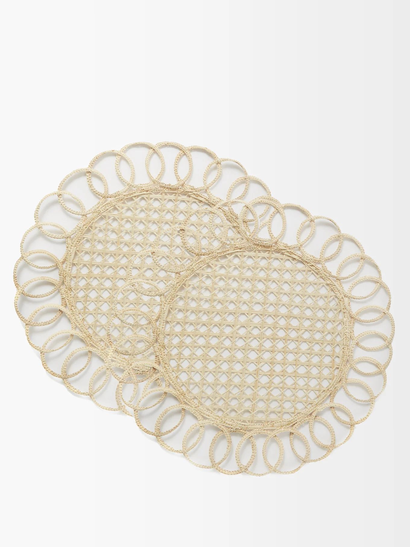 Set of two rattan placemats | Mrs. Alice | Matches (US)
