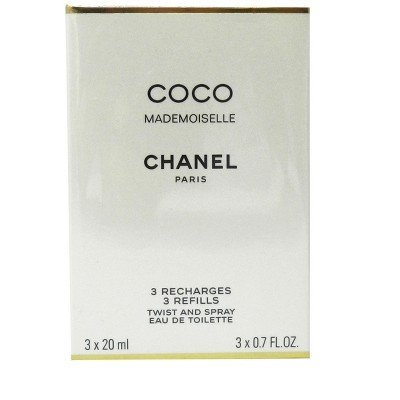 Chanel Coco Mademoiselle Eau De Toilette Twist & Spray Refills 3 X 0.7 Ounces | Target